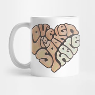 Love Is Spoken Here Painted Word Art Mug